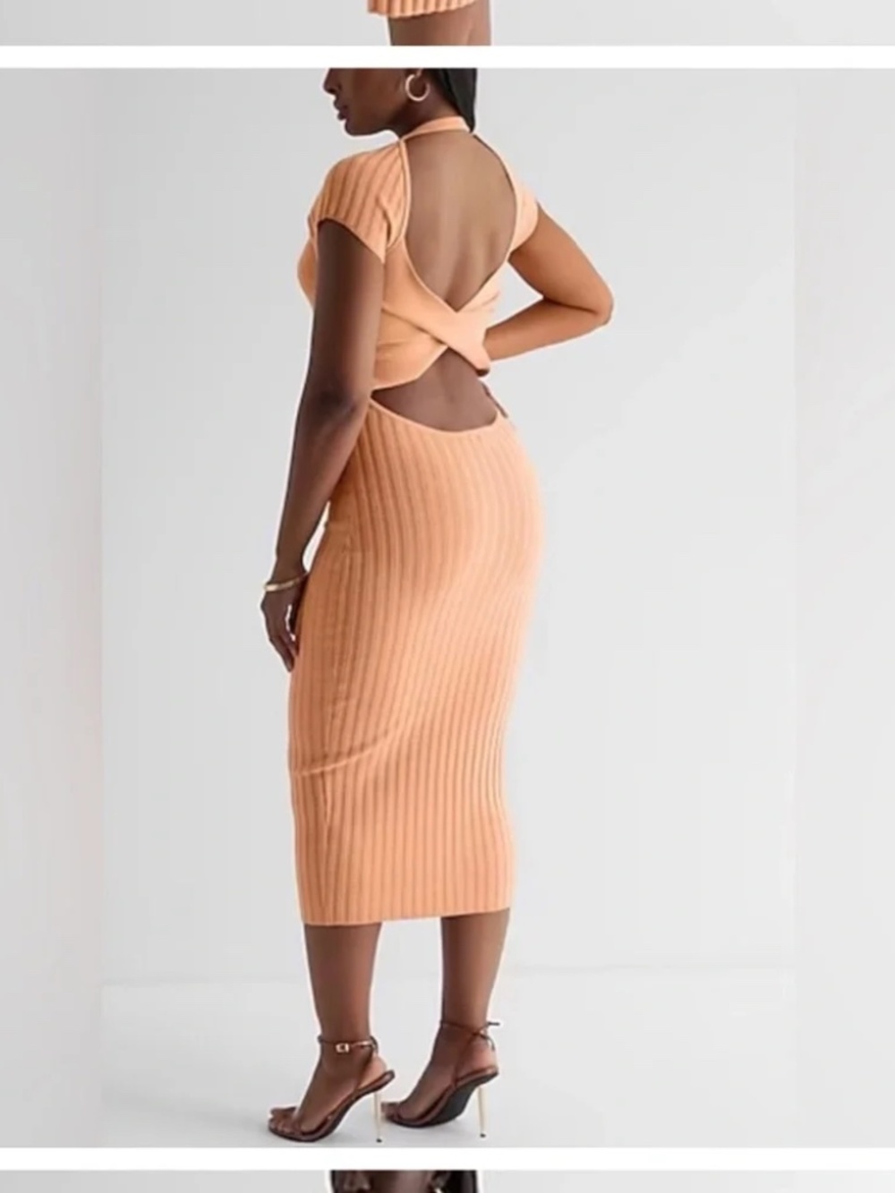 Express Ribbed Midi Sweater Dress